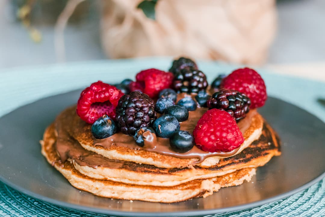 Fluffy Cinnamon Honey Stack Pancake